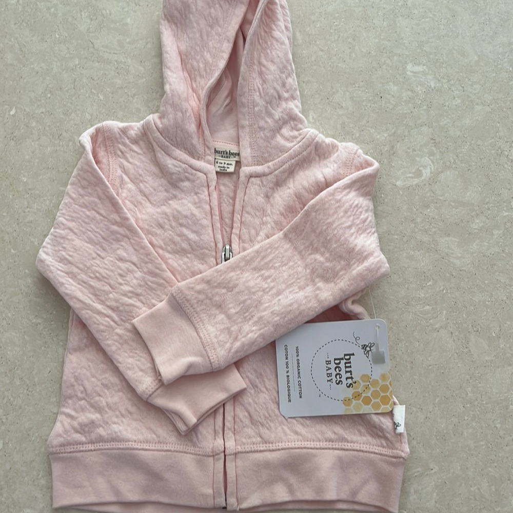 Burt’s bees 6-9month pink sweater